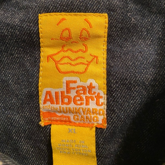 Fubu Fat AlBert Blue Long Sleeve Full Button up Pockets Vintage Denim Jacket - Picture 9 of 9